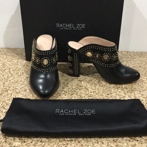 Rachel Zoe Eyelet Embellished Leather Mule - Picture 6 of 6